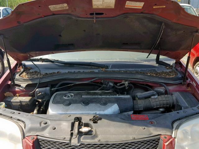 2HNYD188X3H550226 - 2003 ACURA MDX TOURIN BURGUNDY photo 7