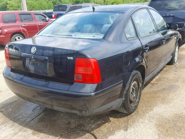 WVWAH63B71P047886 - 2001 VOLKSWAGEN PASSAT GLS BLACK photo 4