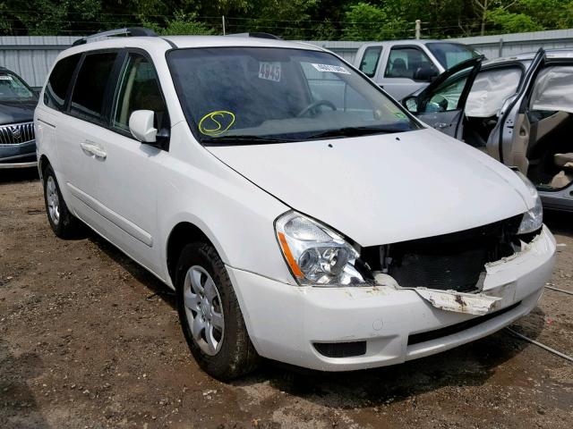 KNDMG4C35A6334629 - 2010 KIA SEDONA LX WHITE photo 1