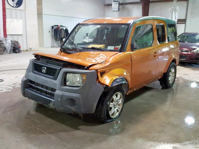 5J6YH28716L009882 - 2006 HONDA ELEMENT EX ORANGE photo 2