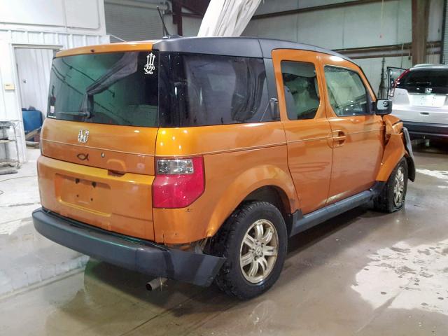 5J6YH28716L009882 - 2006 HONDA ELEMENT EX ORANGE photo 4