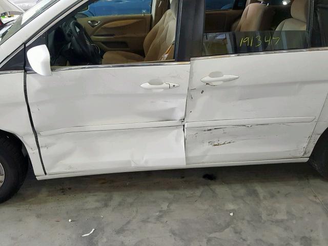 5FNRL38496B431826 - 2006 HONDA ODYSSEY EX WHITE photo 9