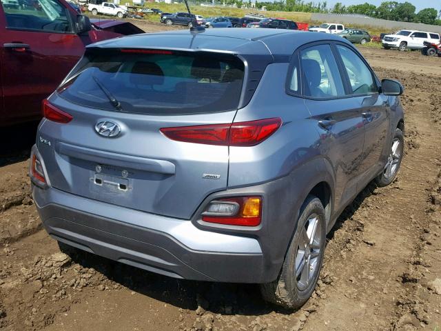 KM8K1CAA7KU260577 - 2019 HYUNDAI KONA SE GRAY photo 4