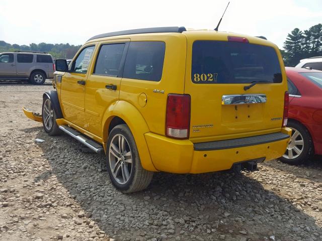 1D4PU6GX1BW535740 - 2011 DODGE NITRO DETO YELLOW photo 3