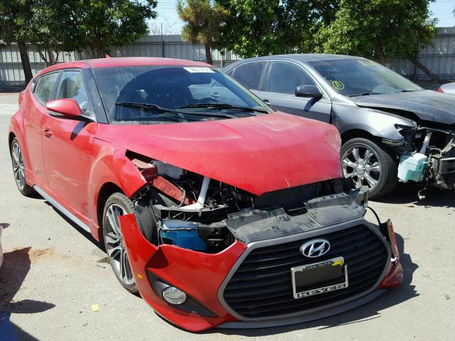 KMHTC6AE6GU302229 - 2016 HYUNDAI VELOSTER T RED photo 1