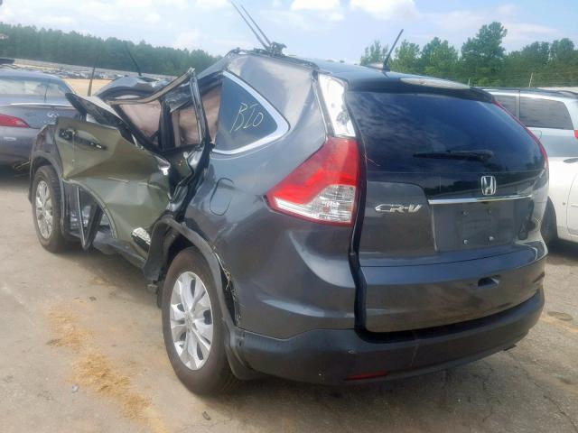 2HKRM3H79DH504456 - 2013 HONDA CR-V EXL SILVER photo 3