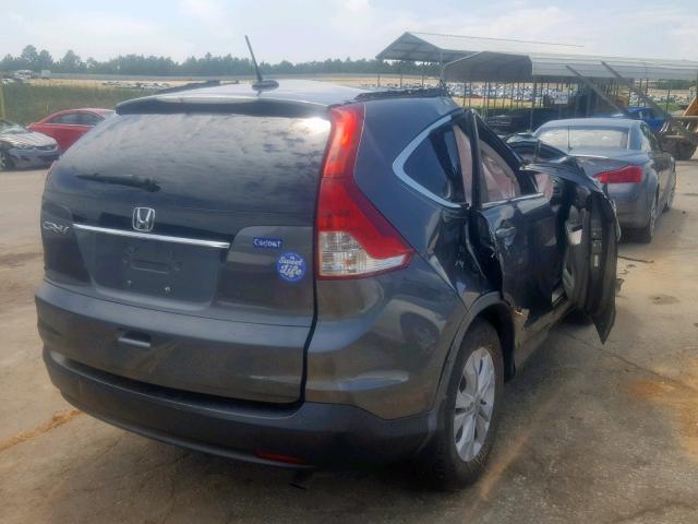 2HKRM3H79DH504456 - 2013 HONDA CR-V EXL SILVER photo 4