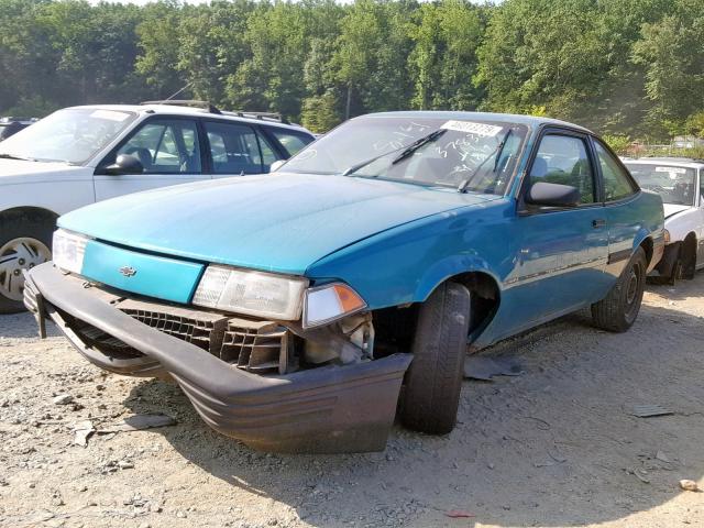 1G1JC1441R7116058 - 1994 CHEVROLET CAVALIER V BLUE photo 2