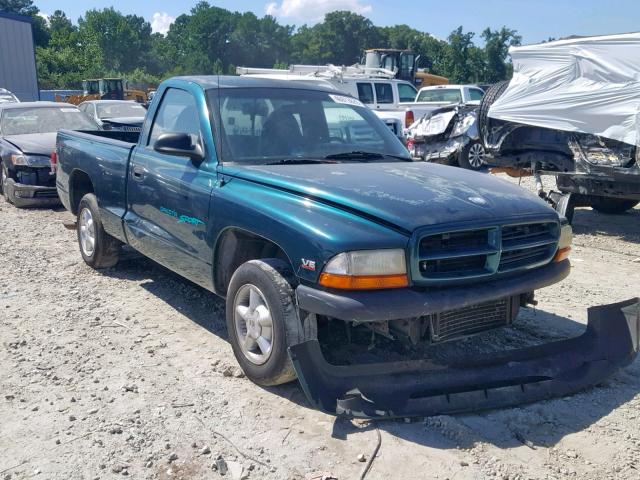 1B7FL26X7WS714609 - 1998 DODGE DAKOTA GREEN photo 1