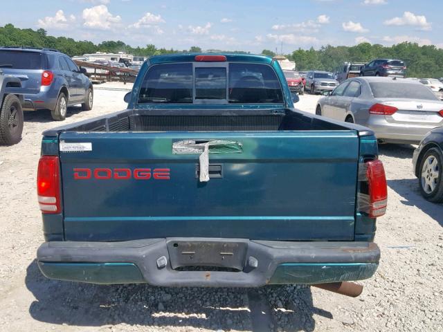 1B7FL26X7WS714609 - 1998 DODGE DAKOTA GREEN photo 9