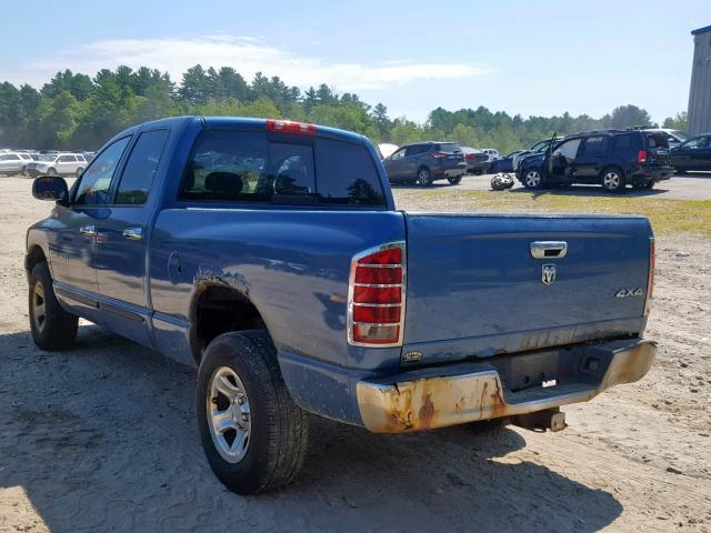 1D7HU18D75J617116 - 2005 DODGE RAM 1500 S BLUE photo 3