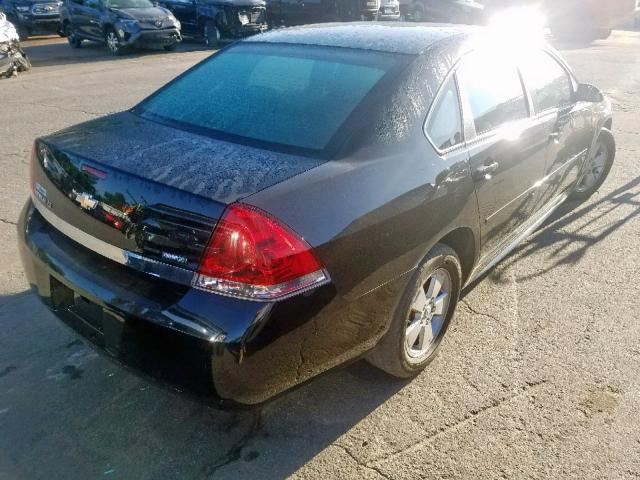 2G1WB5EK3A1252688 - 2010 CHEVROLET IMPALA LT BLACK photo 4