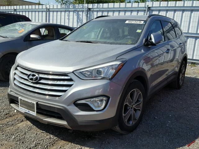 KM8SNDHF3GU149737 - 2016 HYUNDAI SANTA FE S GRAY photo 2