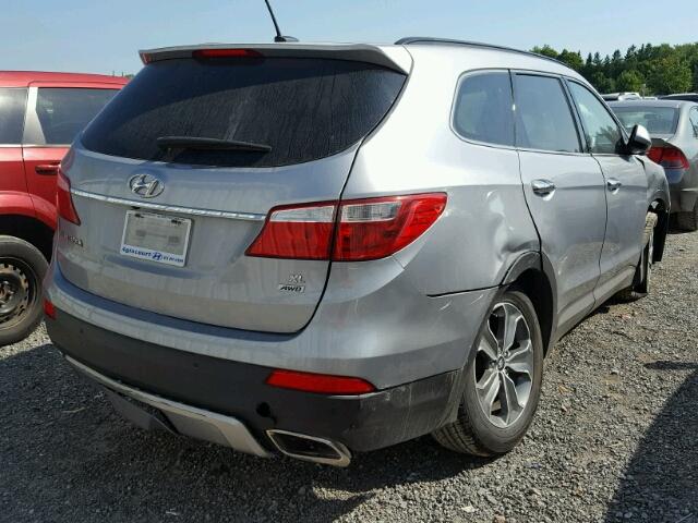 KM8SNDHF3GU149737 - 2016 HYUNDAI SANTA FE S GRAY photo 4