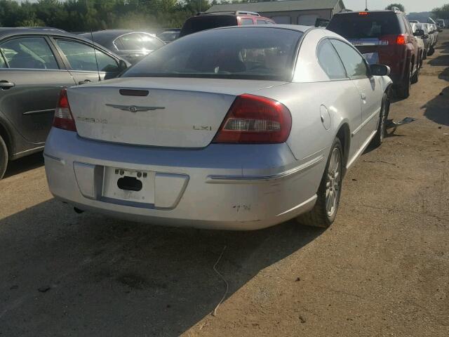 4C3AG52H23E084221 - 2003 CHRYSLER SEBRING LX SILVER photo 4