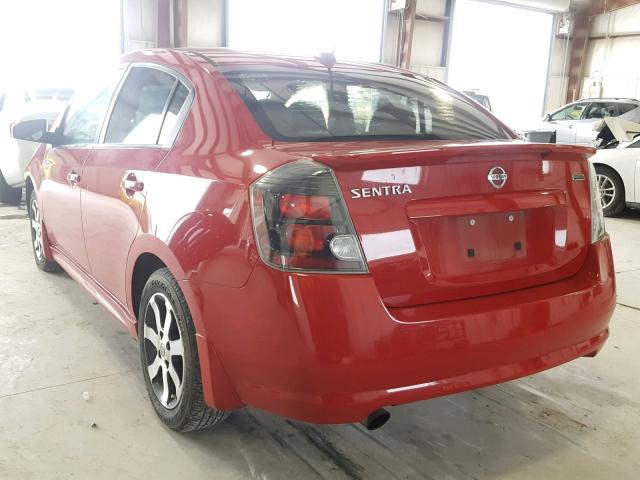 3N1AB6AP0CL687522 - 2012 NISSAN SENTRA 2.0 RED photo 3