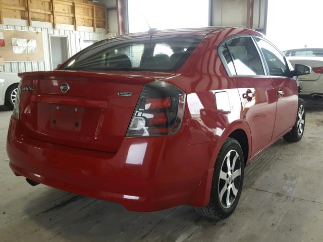 3N1AB6AP0CL687522 - 2012 NISSAN SENTRA 2.0 RED photo 4