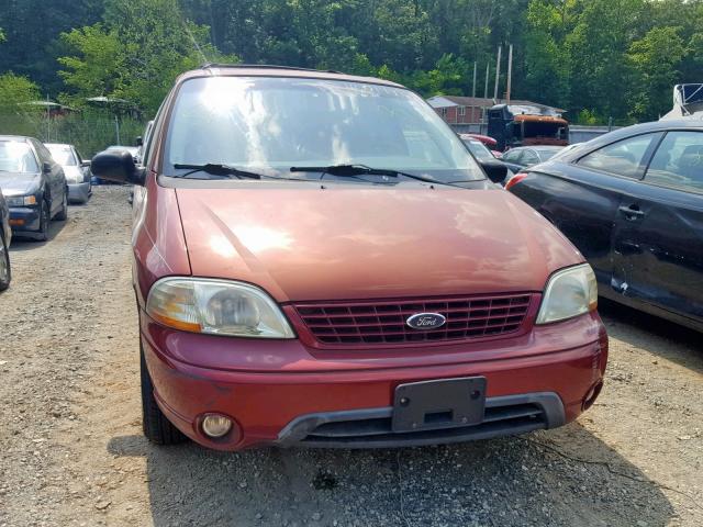 2FMZA51492BA30999 - 2002 FORD WINDSTAR L RED photo 9