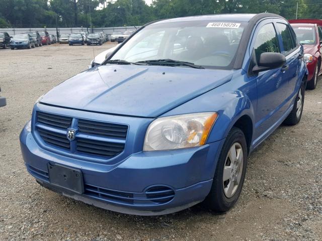 1B3HB28B87D139067 - 2007 DODGE CALIBER BLUE photo 2