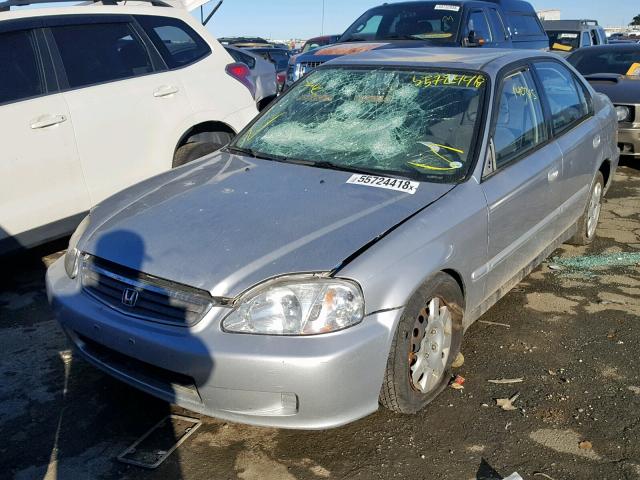 2HGEJ6613YH558763 - 2000 HONDA CIVIC BASE 灰色 照片 2