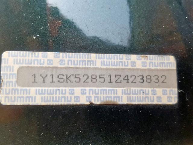 1Y1SK52851Z423832 - 2001 CHEVROLET GEO PRIZM 绿色 照片 10