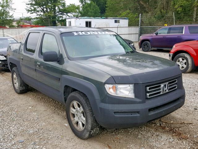 2HJYK16516H517295 - 2006 HONDA RIDGELINE GREEN photo 1