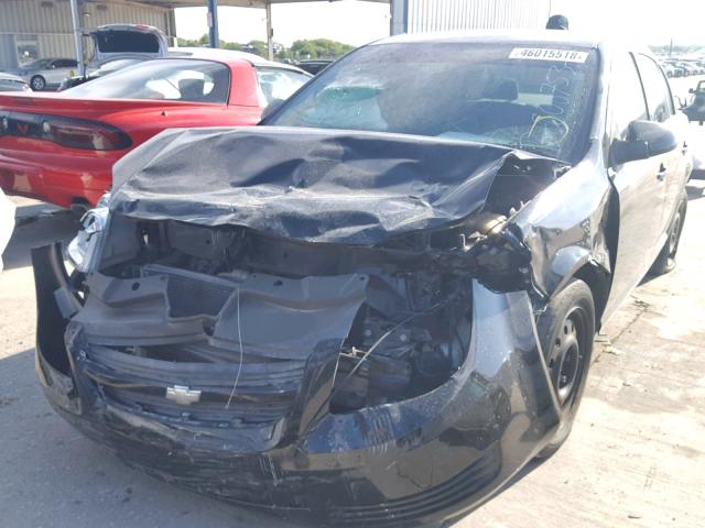 1G1AL58F387276914 - 2008 CHEVROLET COBALT LT BLACK photo 2