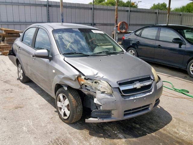 KL1TD56688B254315 - 2008 CHEVROLET AVEO BASE Сұр фото 1