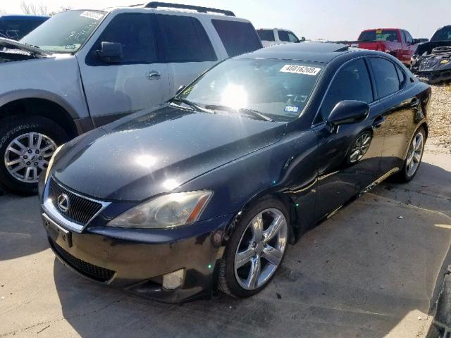 JTHBK262075037262 - 2007 LEXUS IS 250 BLACK photo 2