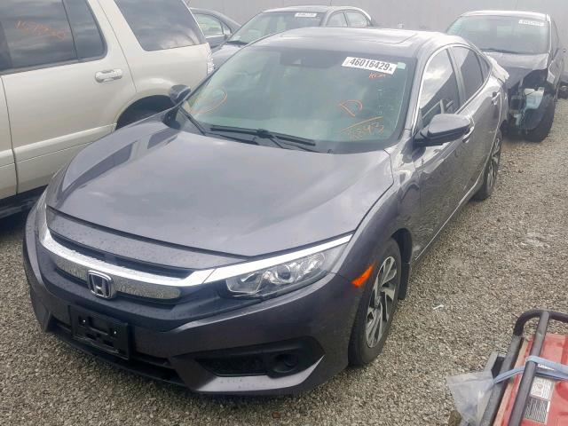 19XFC2F88HE052893 - 2017 HONDA CIVIC EX GRAY photo 2