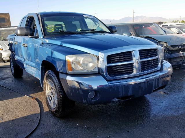 1D7HW48N55S219367 - 2005 DODGE DAKOTA QUA BLUE photo 1