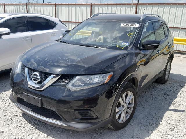 KNMAT2MT3FP517935 - 2015 NISSAN ROGUE S BLACK photo 2