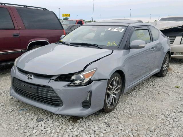 JTKJF5C75E3072898 - 2014 TOYOTA SCION TC ნაცრისფერი ფოტო 2