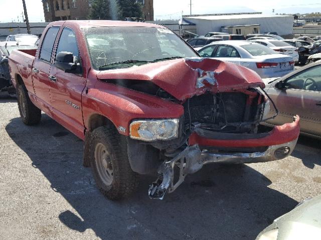 1D7HU18DX4S760733 - 2004 DODGE RAM 1500 S RED photo 1