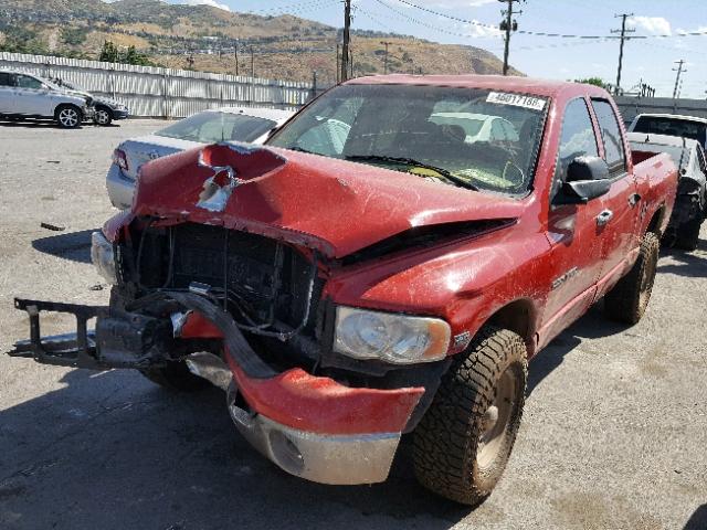 1D7HU18DX4S760733 - 2004 DODGE RAM 1500 S RED photo 2