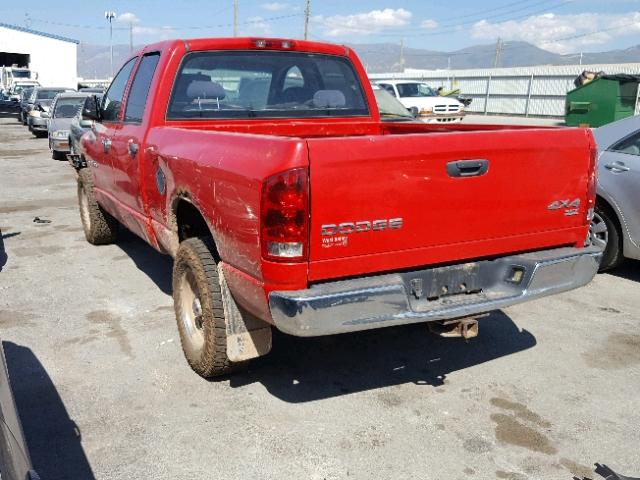 1D7HU18DX4S760733 - 2004 DODGE RAM 1500 S RED photo 3