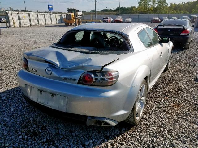 JM1FE17N440122854 - 2004 MAZDA RX8 SILVER photo 4