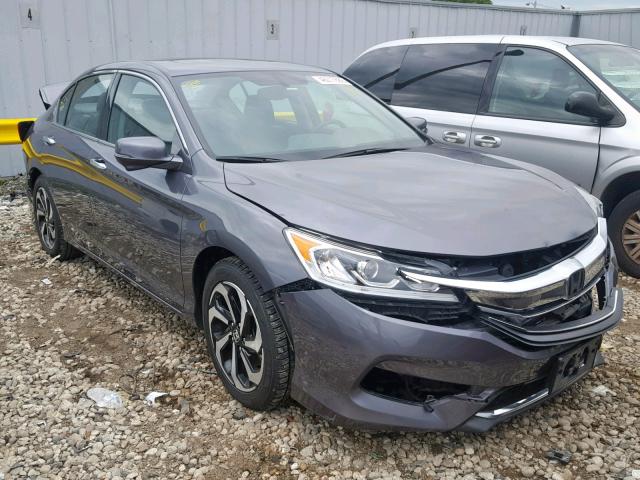 1HGCR3F87GA011214 - 2016 HONDA ACCORD EXL GRAY photo 1