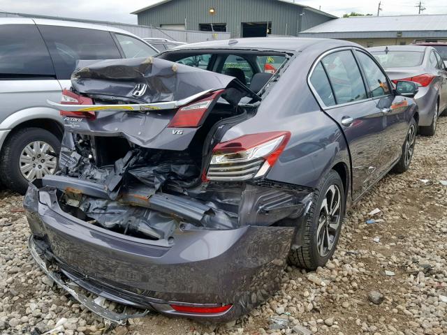 1HGCR3F87GA011214 - 2016 HONDA ACCORD EXL GRAY photo 4