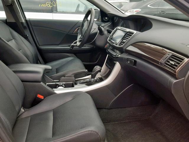 1HGCR3F87GA011214 - 2016 HONDA ACCORD EXL GRAY photo 5