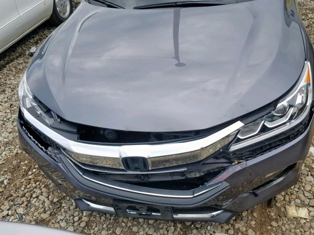 1HGCR3F87GA011214 - 2016 HONDA ACCORD EXL GRAY photo 7