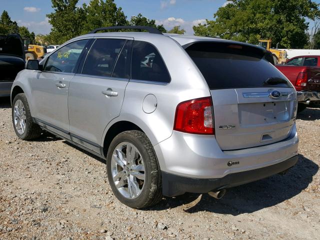 2FMDK4KC1CBA45344 - 2012 FORD EDGE LIMIT SILVER photo 3