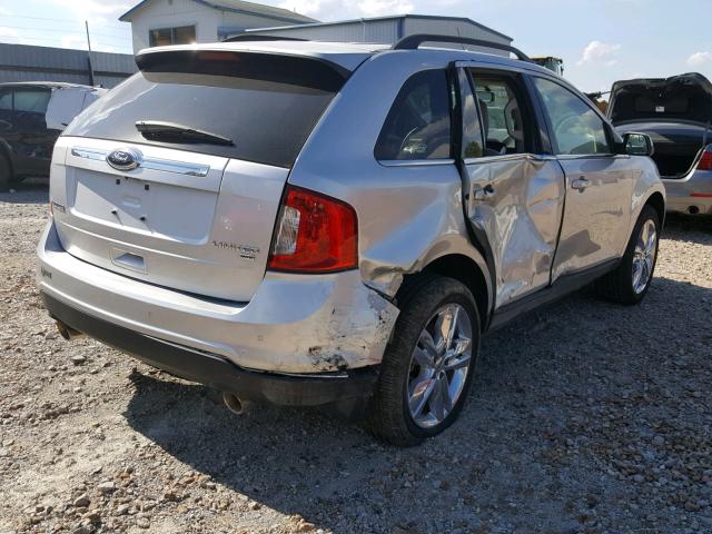 2FMDK4KC1CBA45344 - 2012 FORD EDGE LIMIT SILVER photo 4