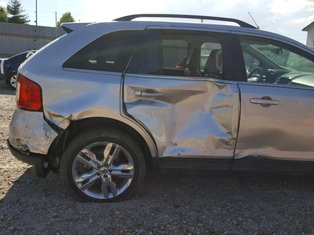 2FMDK4KC1CBA45344 - 2012 FORD EDGE LIMIT SILVER photo 9