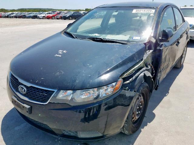 KNAFU4A28C5641147 - 2012 KIA FORTE EX BLACK photo 2