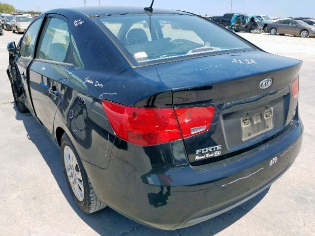 KNAFU4A28C5641147 - 2012 KIA FORTE EX BLACK photo 3