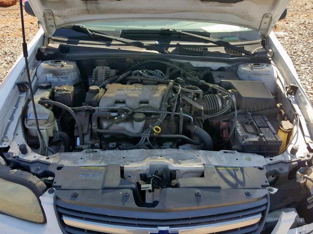 1G1ND52J2Y6280647 - 2000 CHEVROLET MALIBU WHITE photo 7