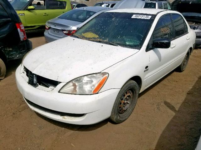 JA3AJ26EX6U017050 - 2006 MITSUBISHI LANCER ES WHITE photo 2