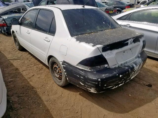 JA3AJ26EX6U017050 - 2006 MITSUBISHI LANCER ES WHITE photo 3