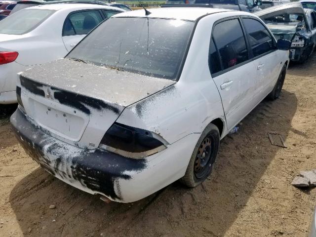 JA3AJ26EX6U017050 - 2006 MITSUBISHI LANCER ES WHITE photo 4